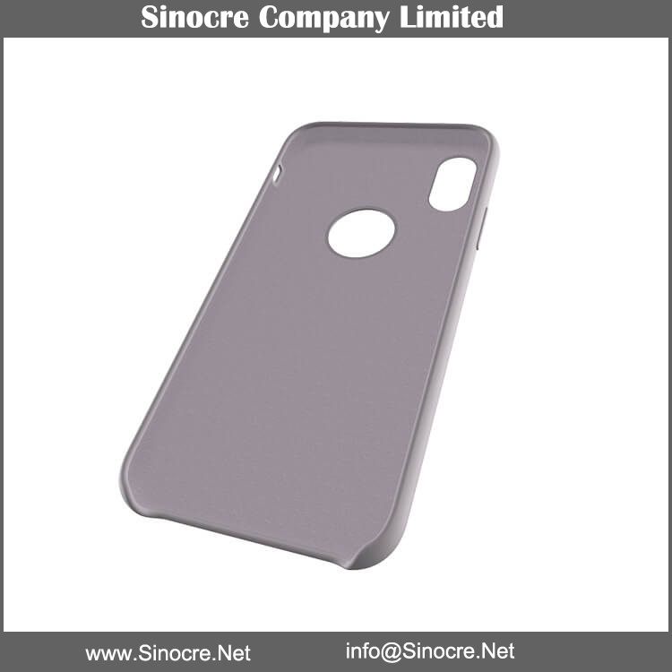 liquid silicone phone case with logo hole for iphone