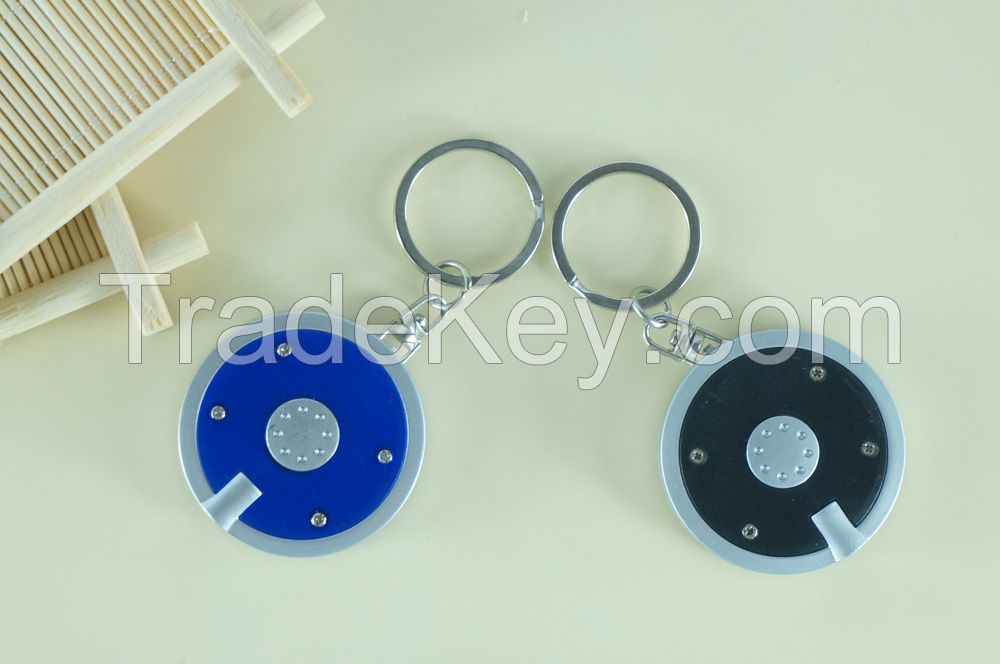 Promotional Circular LED Key Ring