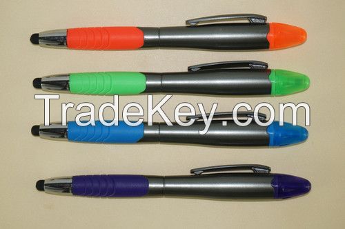 Promotional Plastic Stylus Highlighter Pen