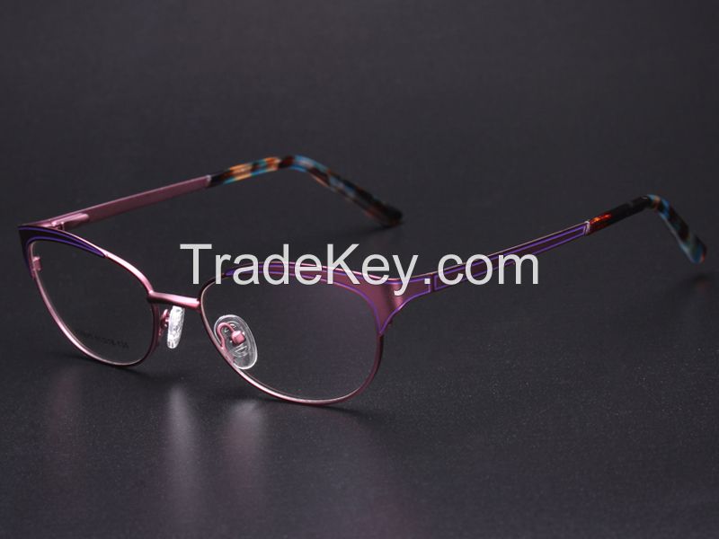 Stainless steel eyeglass frame Ultra thin and light weight retro eyewear prescription glasses