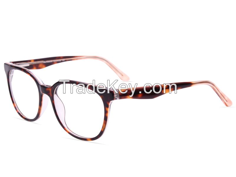Acetate eyeglass frame vintage and retro eyewear round shape prescription glasses