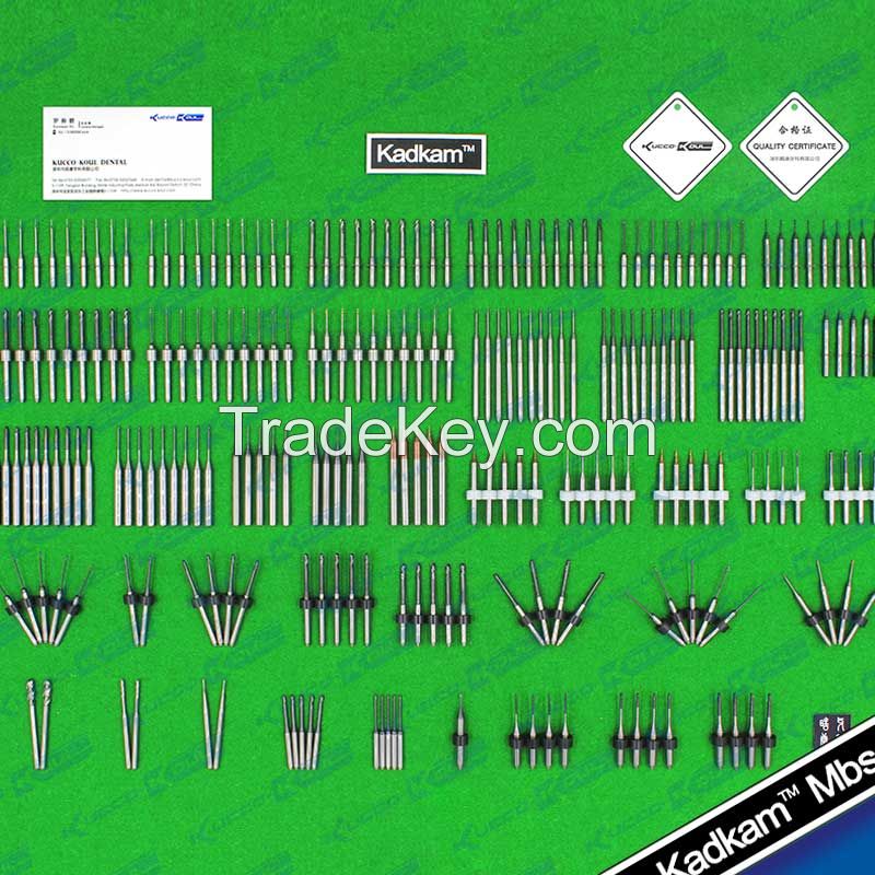 Kadkam Mbs dental CAD/CAM milling burs CNC end mills cutters