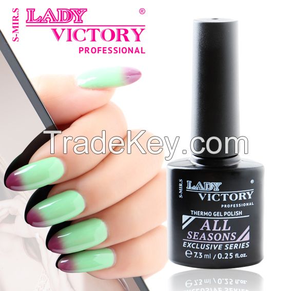 Lady Victory Hot Sale High Quality Private Label Thermo Color Changing Gel Nail Polish - GPA 7, 3 ML