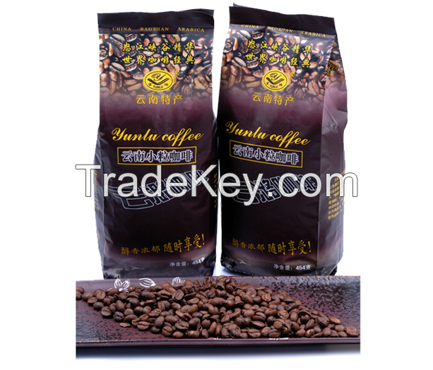 454g, Medium Roast Organic Coffee Beans, Yunnan Small Seed Coffee Beans,