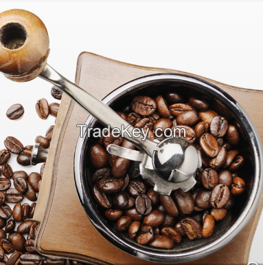 Vintage machine hand grinding coffee beans Manual grinding household