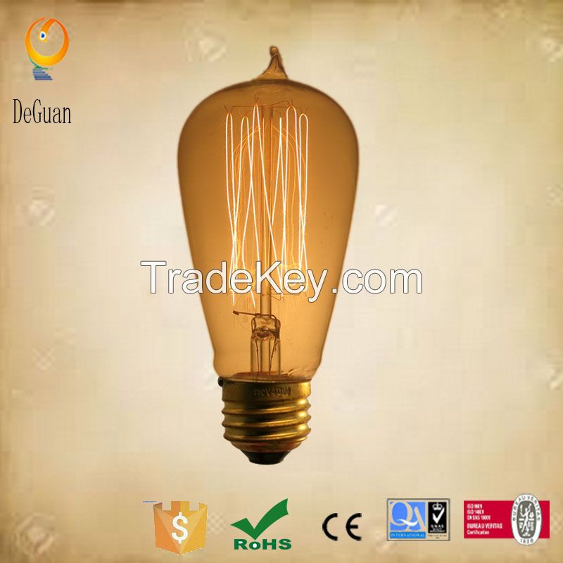 60W Edison bulb - ST58L E26 120V vintage light bulb