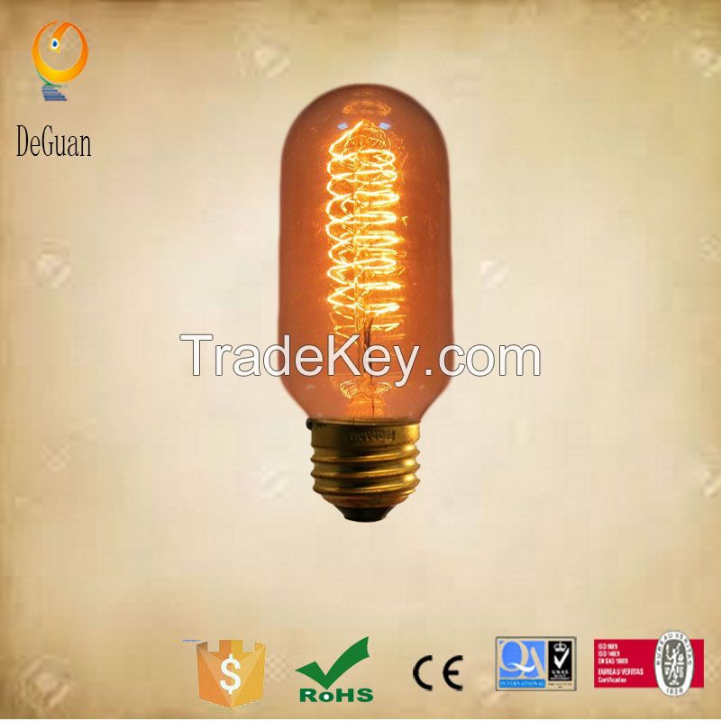 T45 Tube shape edison light bulb 64 anchor filament light bulb