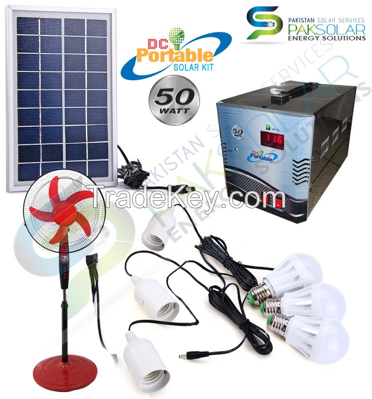 50W Portable DC Solar Home Systems
