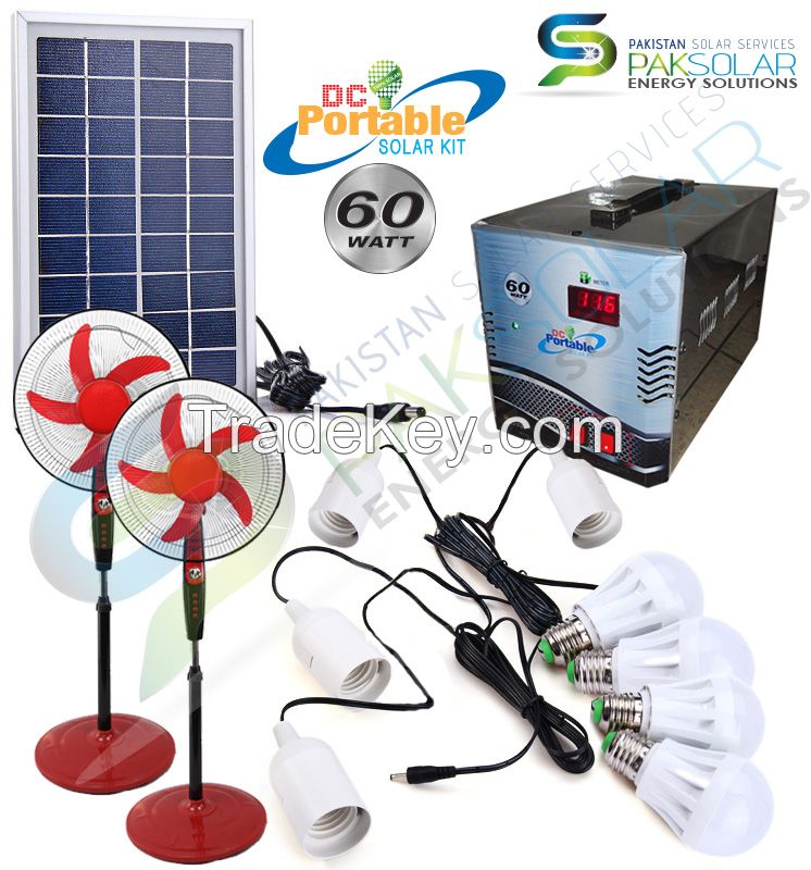 60W Portable DC Solar Home Systems
