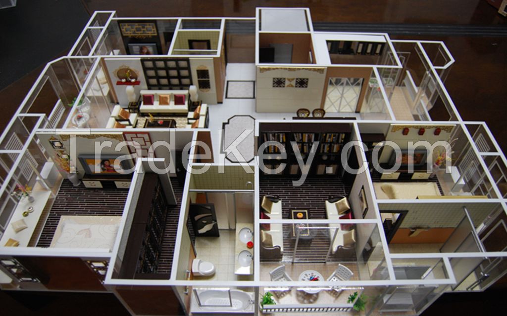ho scale model for real estate/miniature architecure model/beautiful sales model
