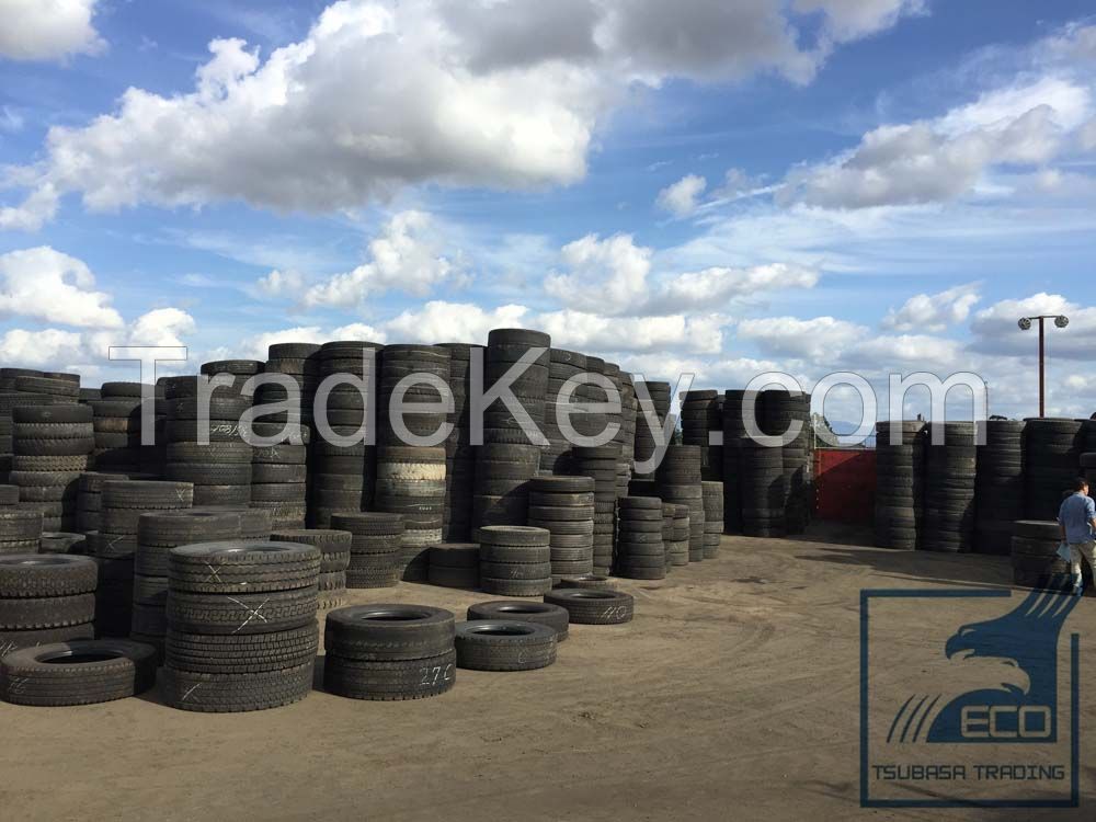 Major brand used truck tires and casings for recapping