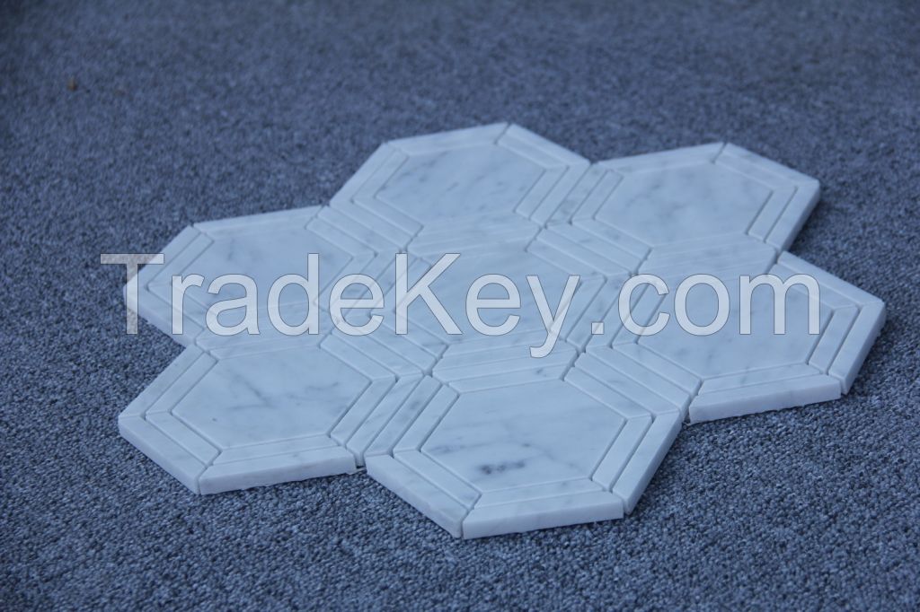 Carrara White Mosaic