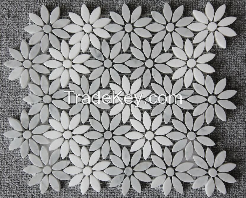 Carrara & Sivec White Mosaic for Building