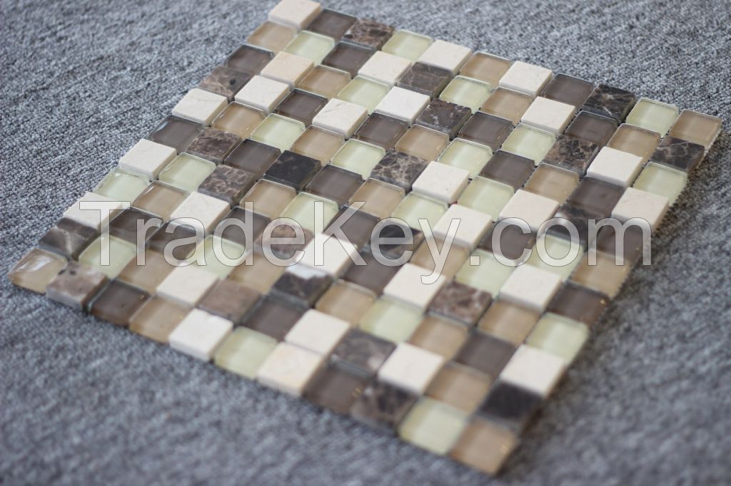 Glass Mix Marble Mosaic