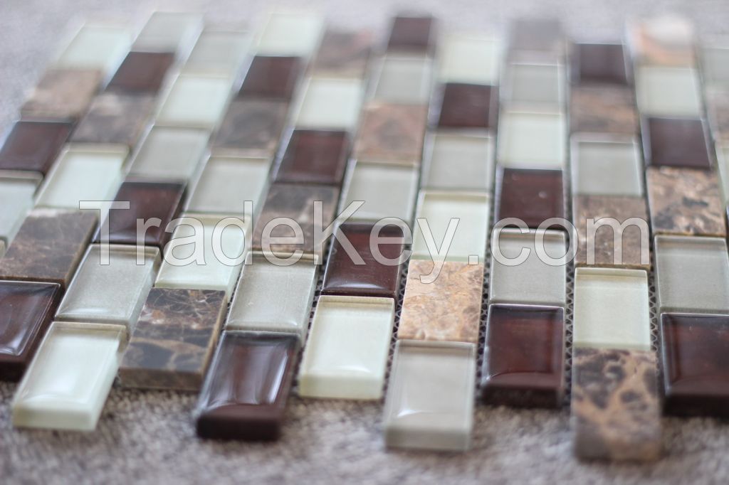 Glass Mix Marble Mosaic