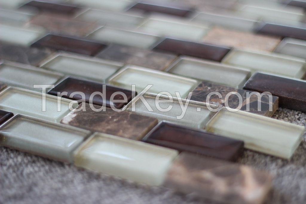 Glass Mix Marble Mosaic