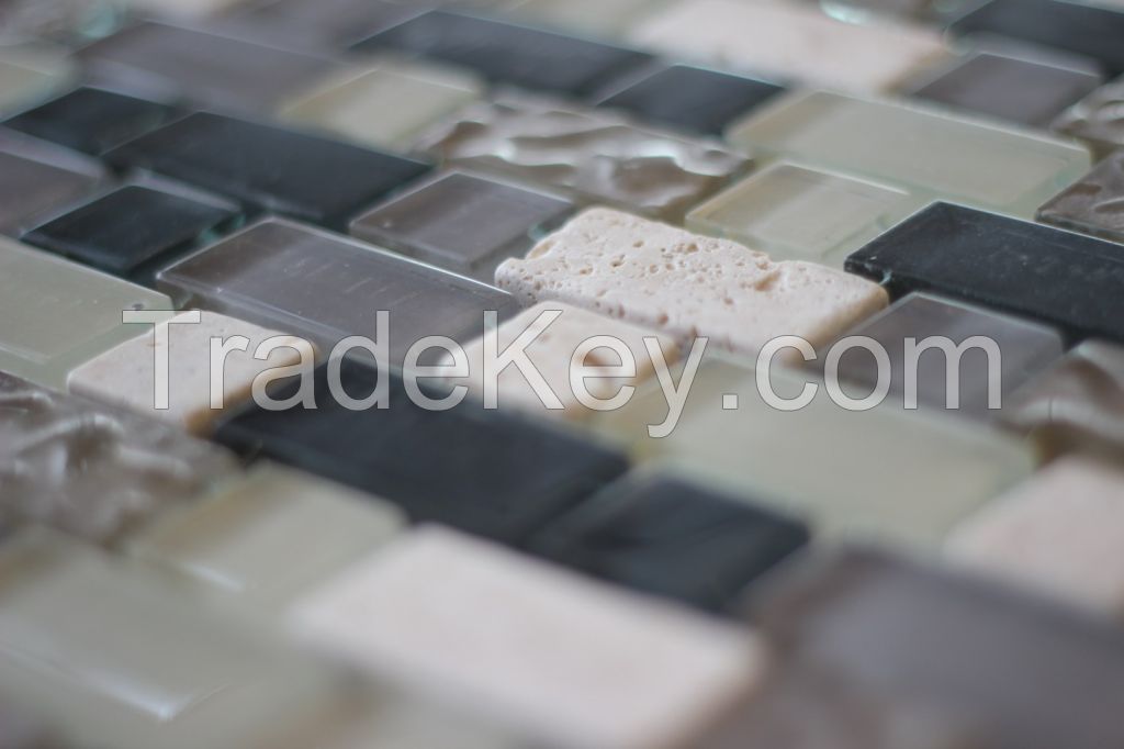 Glass Mix Marble Mosaic