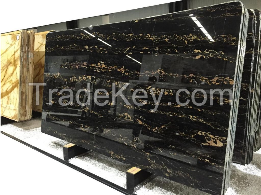 Italy Portoro Marble Slab For Building