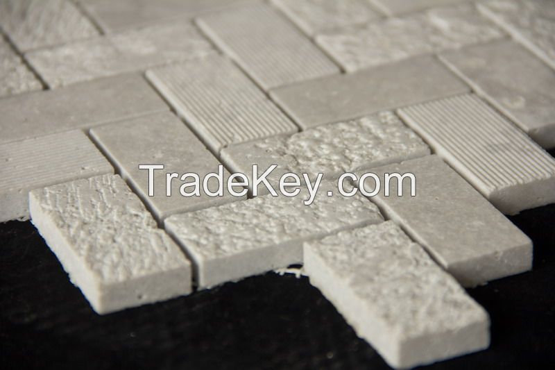 China Grey Marble Mosaic