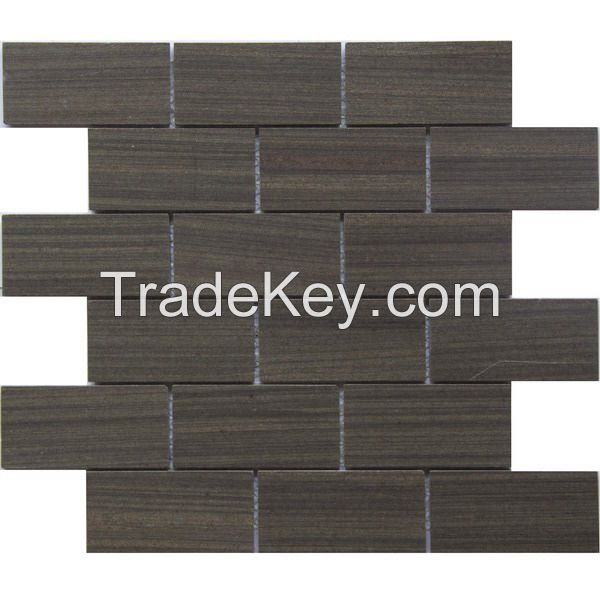 Brown Wood Marble Mosaic