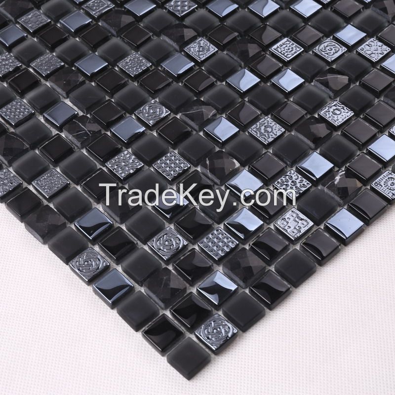 Stone Mix Glass Mosaic Long Strip New Design PFHK62