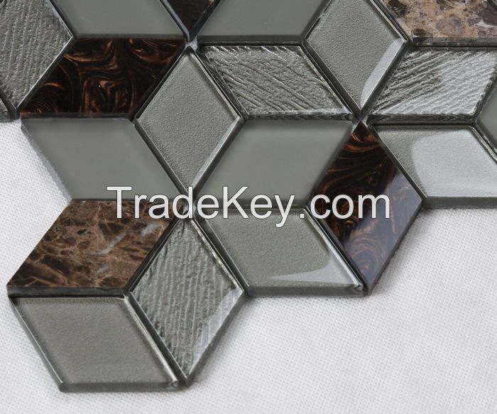 Stone Mix Glass Mosaic New Design PFHSL22