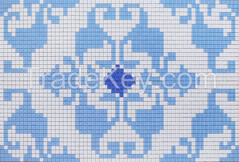 Mosaic pattern glass mosaic PFKJ002