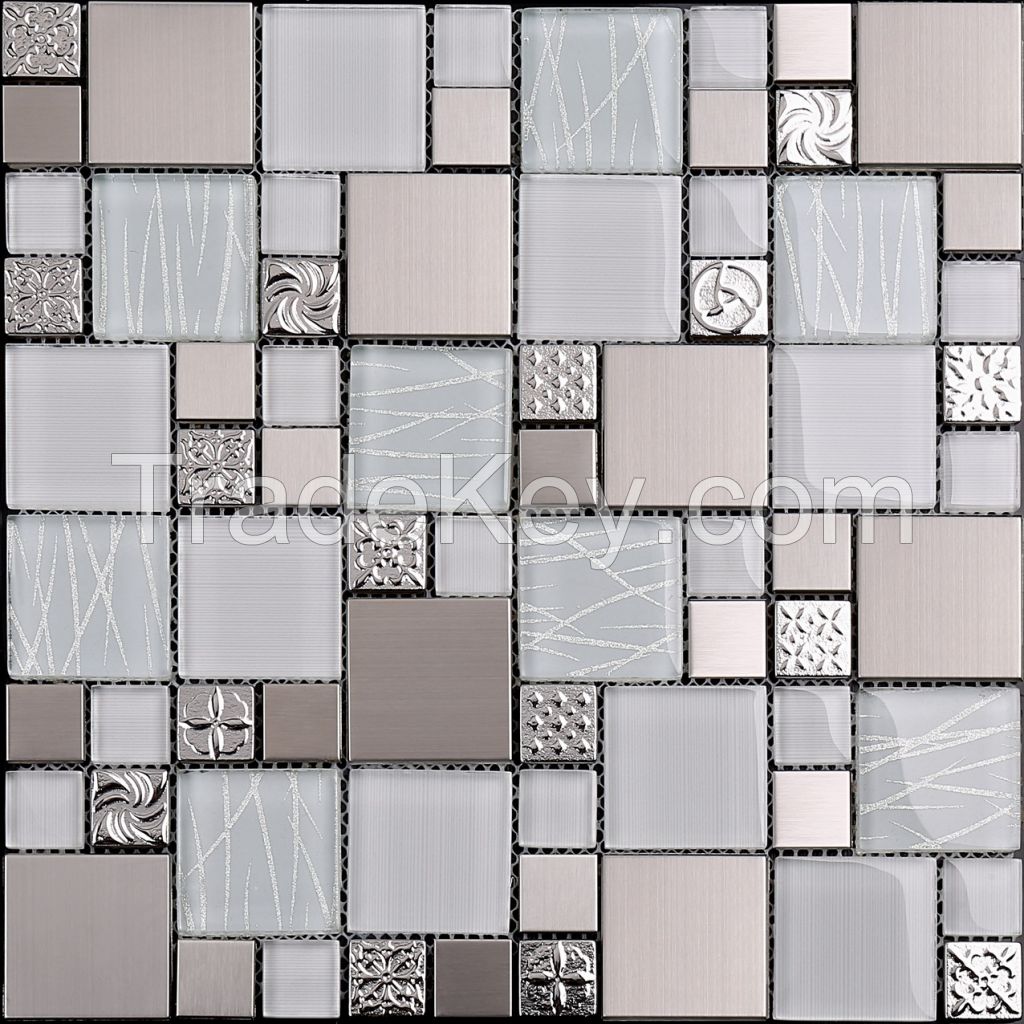 Gold Foil  mosaic,  metal tile , glass mosaic PFHK03