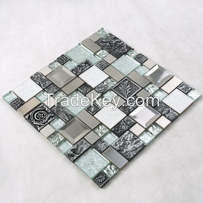 Metal Mix Glass Mosaic Special Design PFHXL07