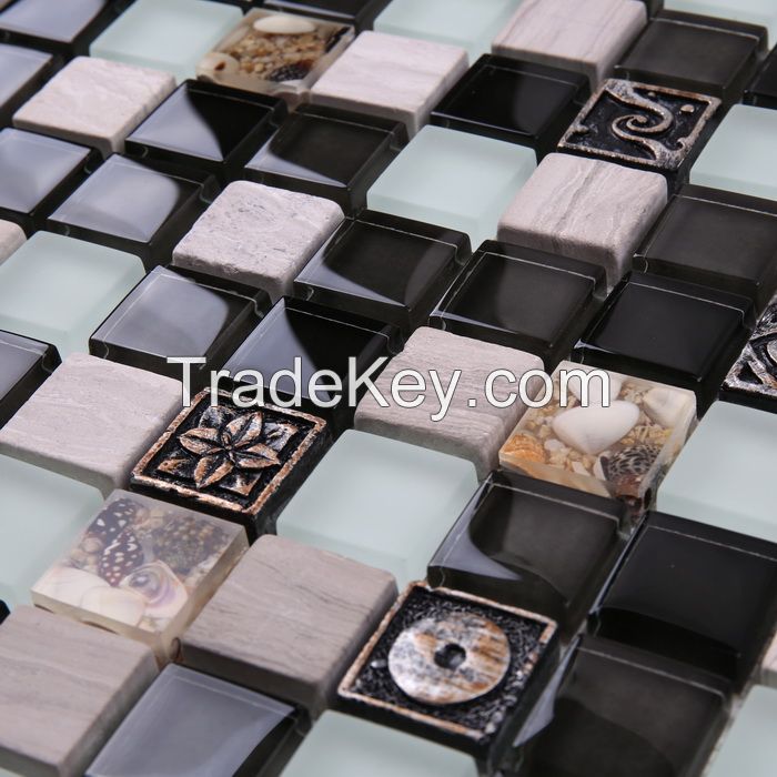 Metal Mix Glass Mosaic Special Design PFHYJ03