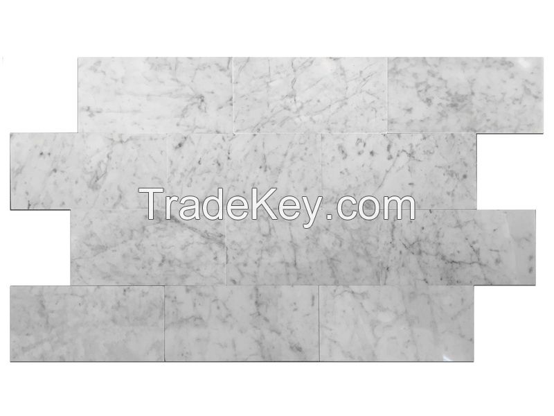 Italy Carrara white mable tile mosaic 