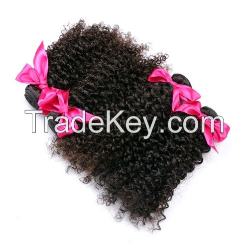 6A Virgin Naturally Curly Hair Extensions - Available in Brazilian, Indian, Peruvian, Malaysian and Cambodian 10-30 inches