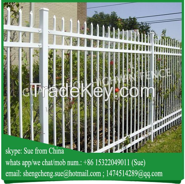 Modern picket bar steel tubular fence drawings