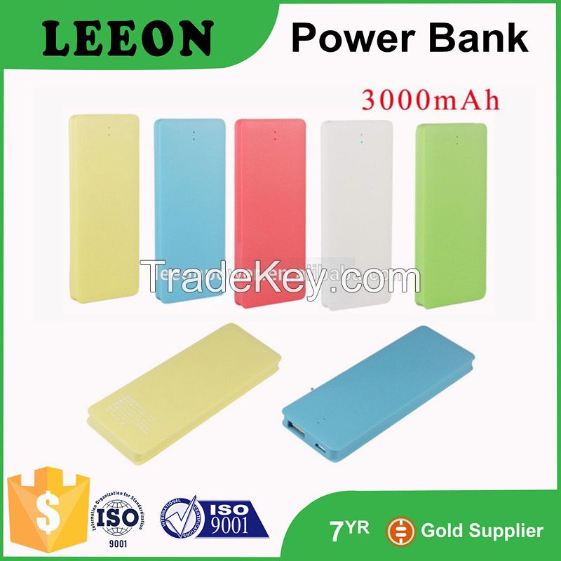 2600mah slim portable power bank for mobile phone