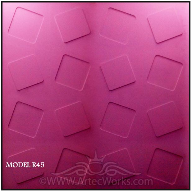 3d MDF wall panel R45 from Artec