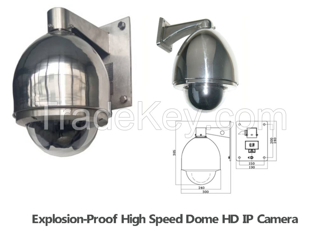 20X Zoom 2.0MP  IP67 Explosion-Proof High Speed Dome HD IP Camera Explosion Proof CCTV Camera