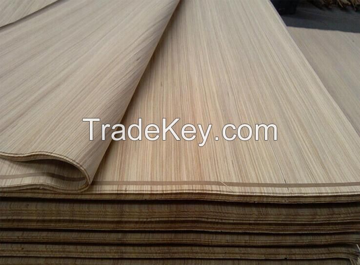 Wood veneer door skin