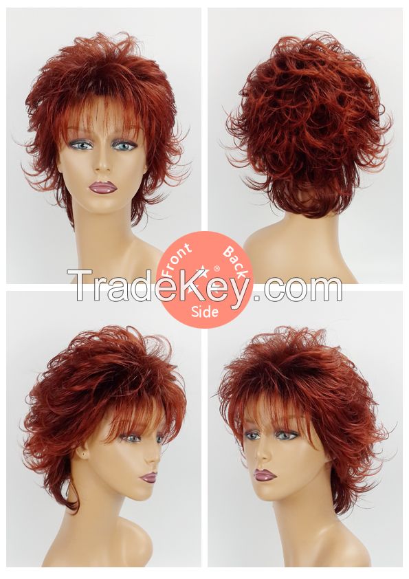 Female / Synthetic Wig Style No. 3252A 4T350/Short/Curly/Hotsale