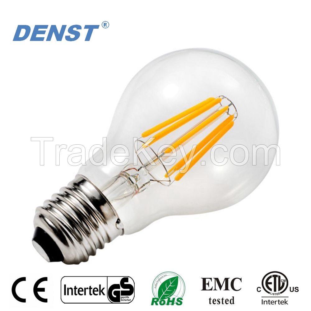 360 Degree Omnidirectional A60/A19 LED Filament Bulb with E27/E26 Base