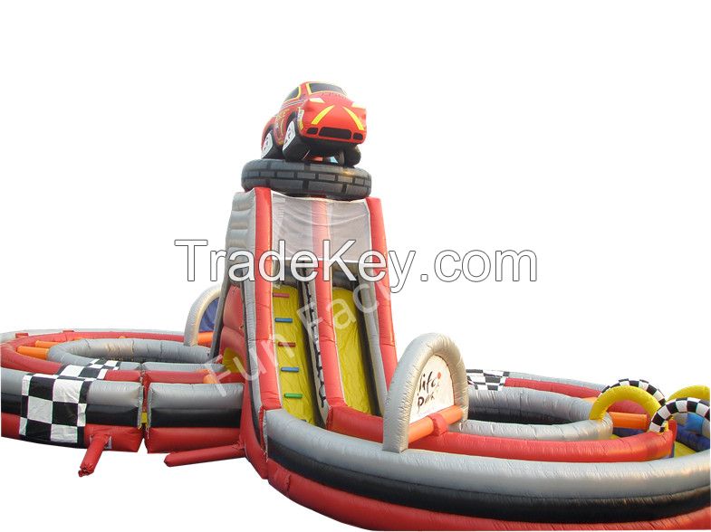 Anti - Static Water Slide Bounce House / Heat - Insulation Jump Houses For Kids