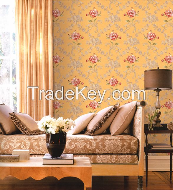 Deep embossed PVC wallpaper