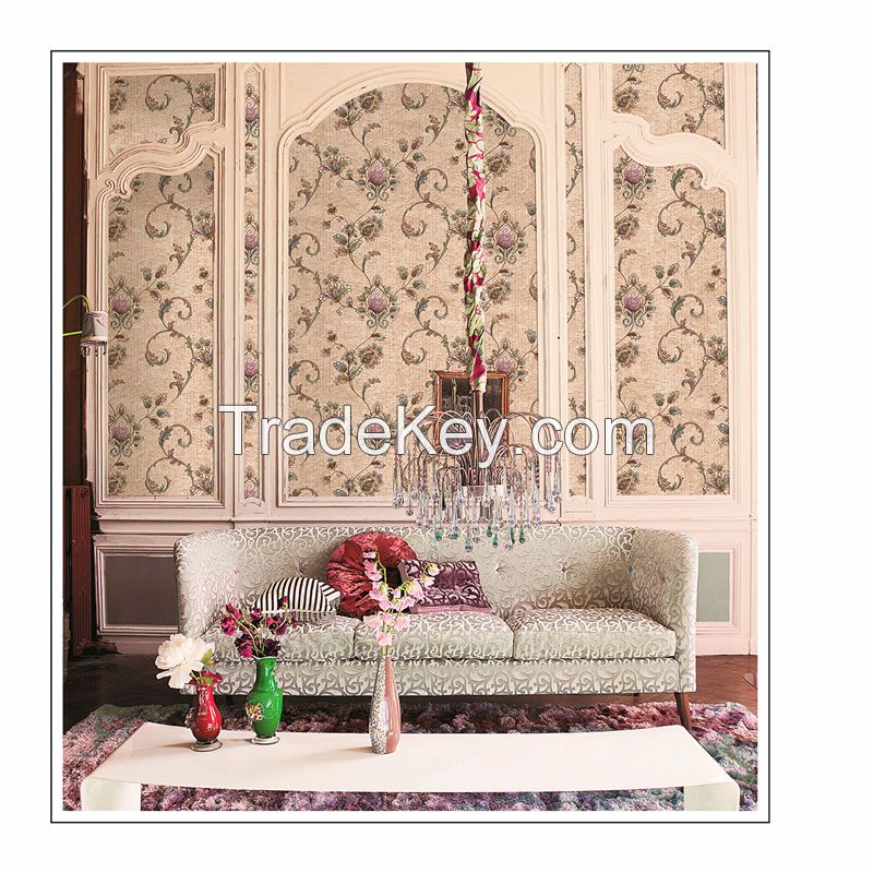 New fashion PVC deep embossed wallpaper