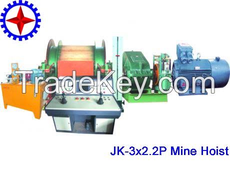 JK-3  2.2P type single rope winding mine hoist