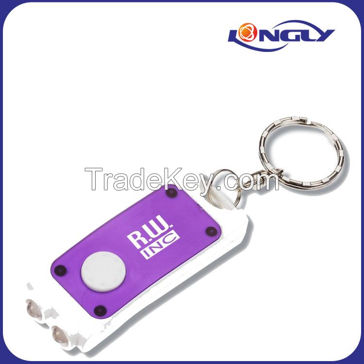 High Quality Double Lighted Keychain/LED Key Light