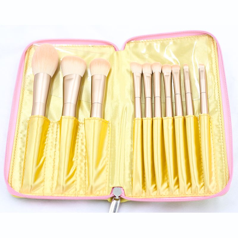 Manufacturer 10 rose gold makeup brush sets