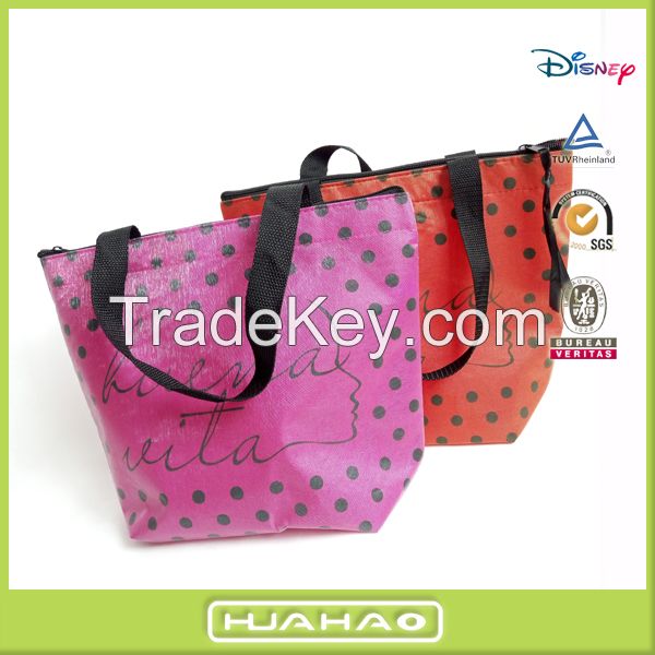 custom organza non woven cosmetic souvenir bag with zipper