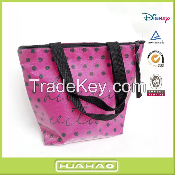 custom organza non woven cosmetic souvenir bag with zipper