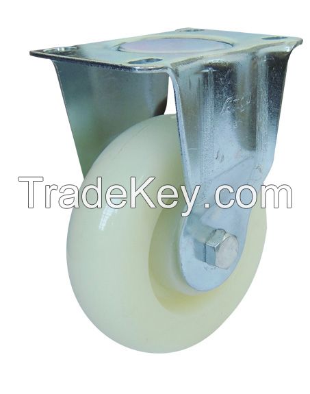 55 series Middle duty white nylon caster/casters, universal wheel, equipment wheel, medical wheel, trolley wheel