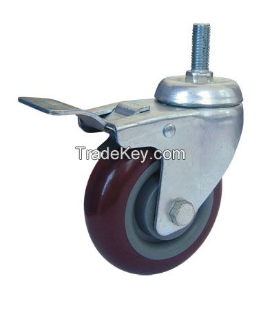 55 series Middle duty PU biaxial caster/single axis caster/casters, universal wheels, equipment wheel, medical wheel, trolley wheel