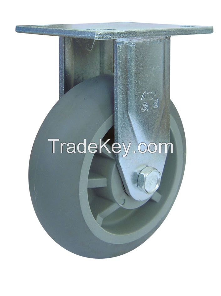 77 series heavy duty super TPR caster / equipment caster wheel , medical caster wheel, trolley caster wheel,